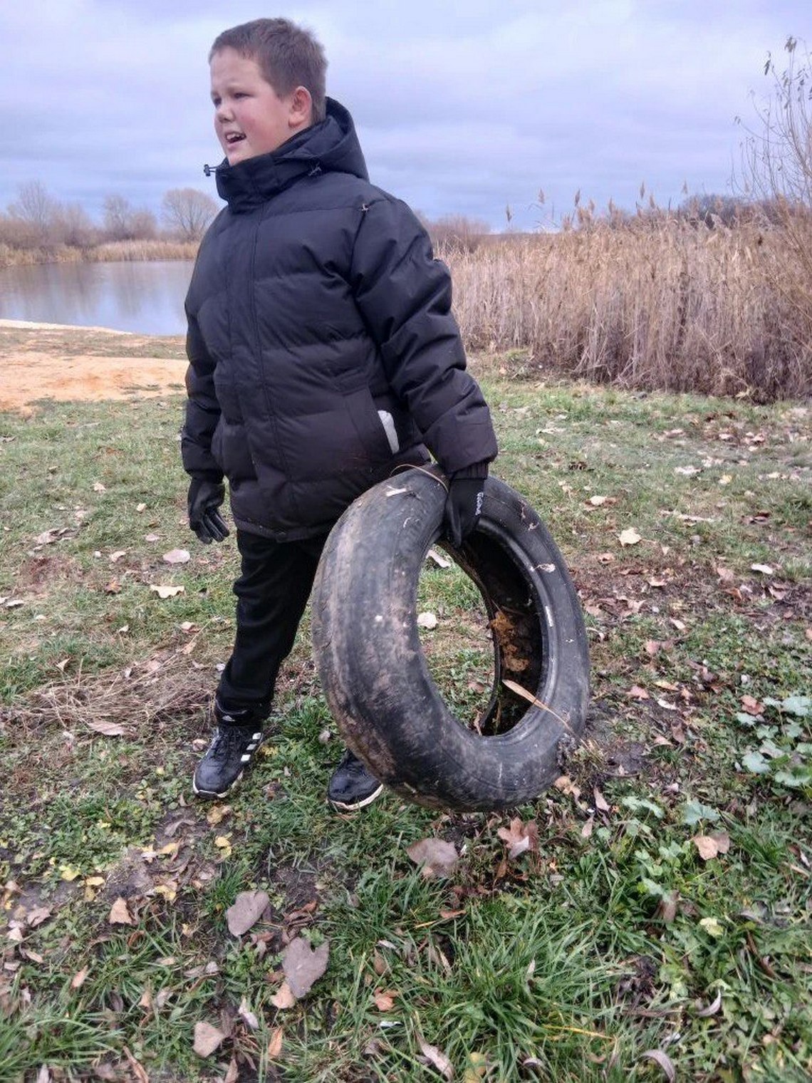 Школьники — за чистоту Чуевского пруда